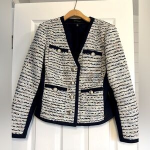 White House Black Markey Tweed Blazer